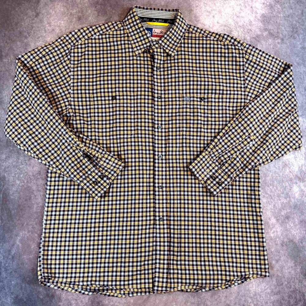Wrangler George Strait Mens XL Plaid Cowboy Cut Western Long Sleeve Shirt